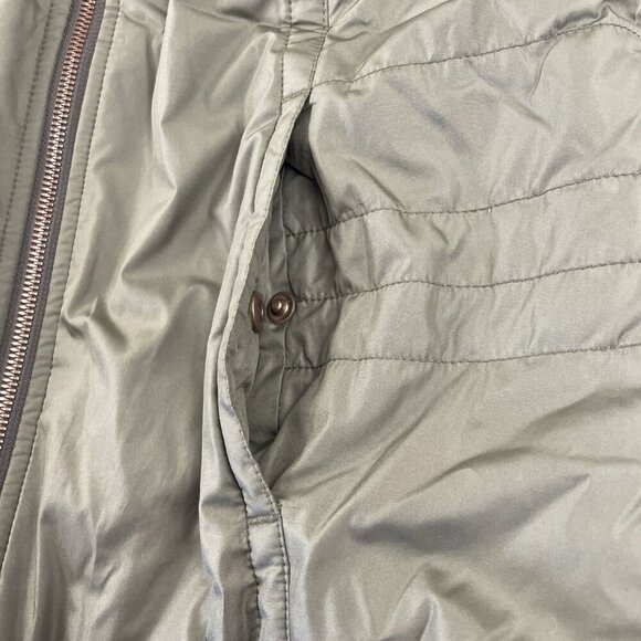 Columbia Vest Jacket Women’s S Green Shell Pink Fleece Lined Full Zip Insulated - Picture 8 of 9